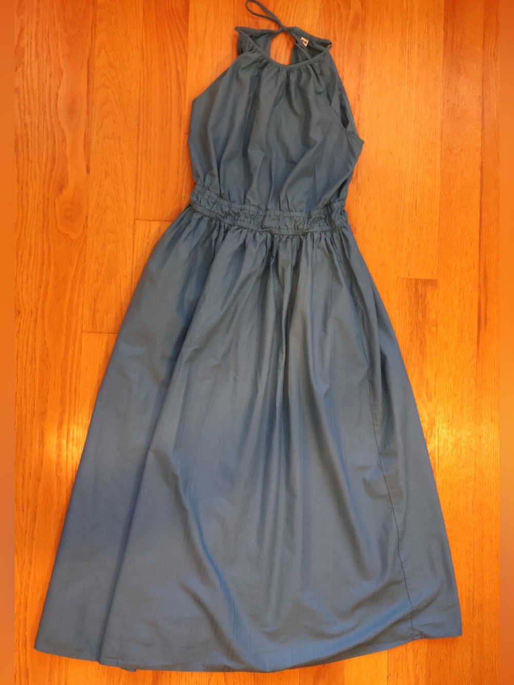 Uniqlo Teal Blue Halter Dress